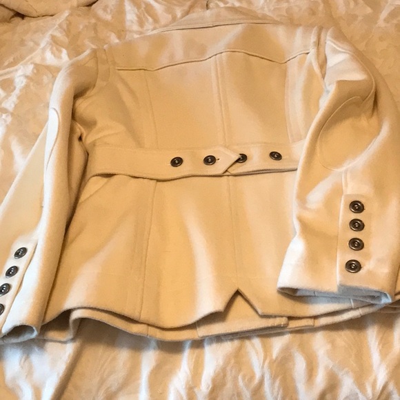 Esprit Pea Coat - Size L - Winter White - Picture 4 of 13